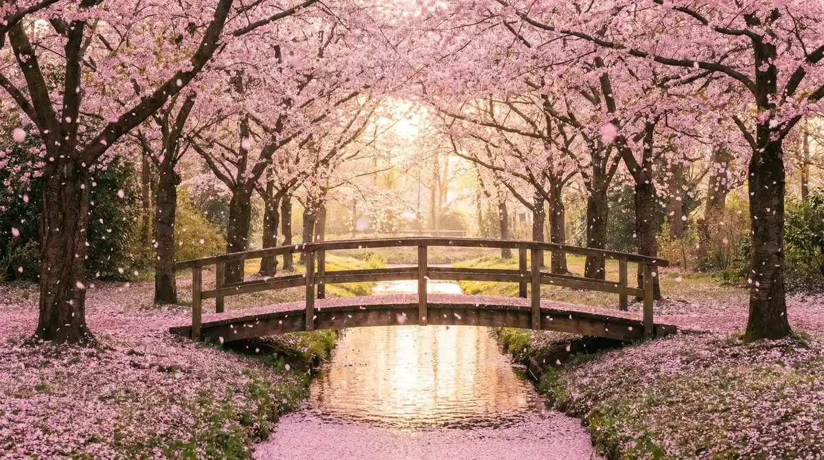 樱花桥畔 - 喜爱夜蒲兰桂坊1 唯美风景